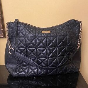 Kate Spade Black Quilted Shoulder Bag
